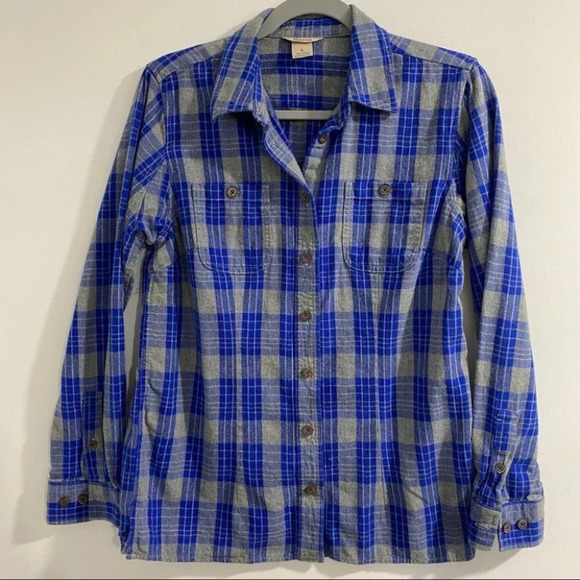 Duluth Trading Co. shirt Button Up Plaid Flannel - Picture 1 of 5